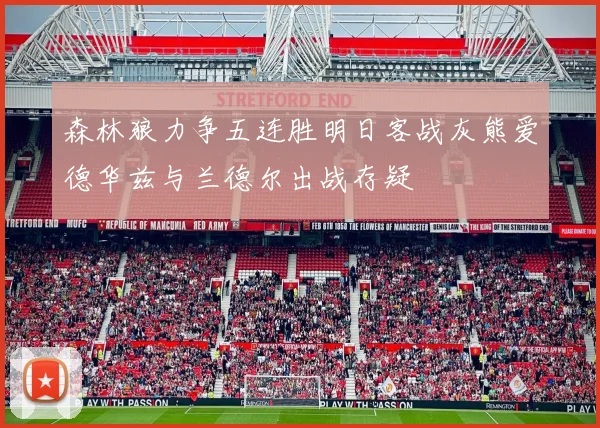森林狼力争五连胜明日客战灰熊爱德华兹与兰德尔出战存疑